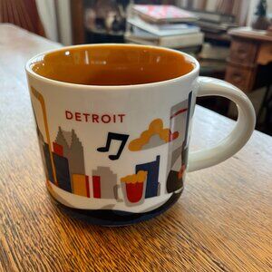 Starbucks Detroit You Are Here Collection 2013 Coffee Cup Mug